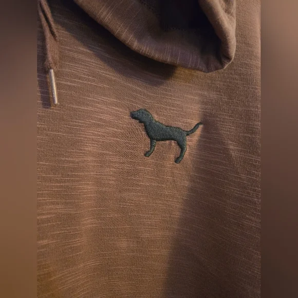 PINK Victoria Secret Pullover Hoodie 1/4 Zip Long Sleeve Pink Dusty Rose Size M - Picture 5 of 9